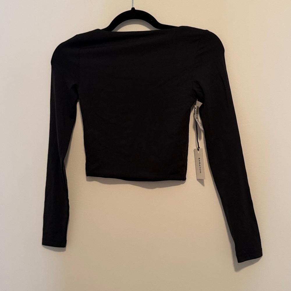 NWT Babaton Black Contour Squareneck Long Sleeve - Picture 10 of 10